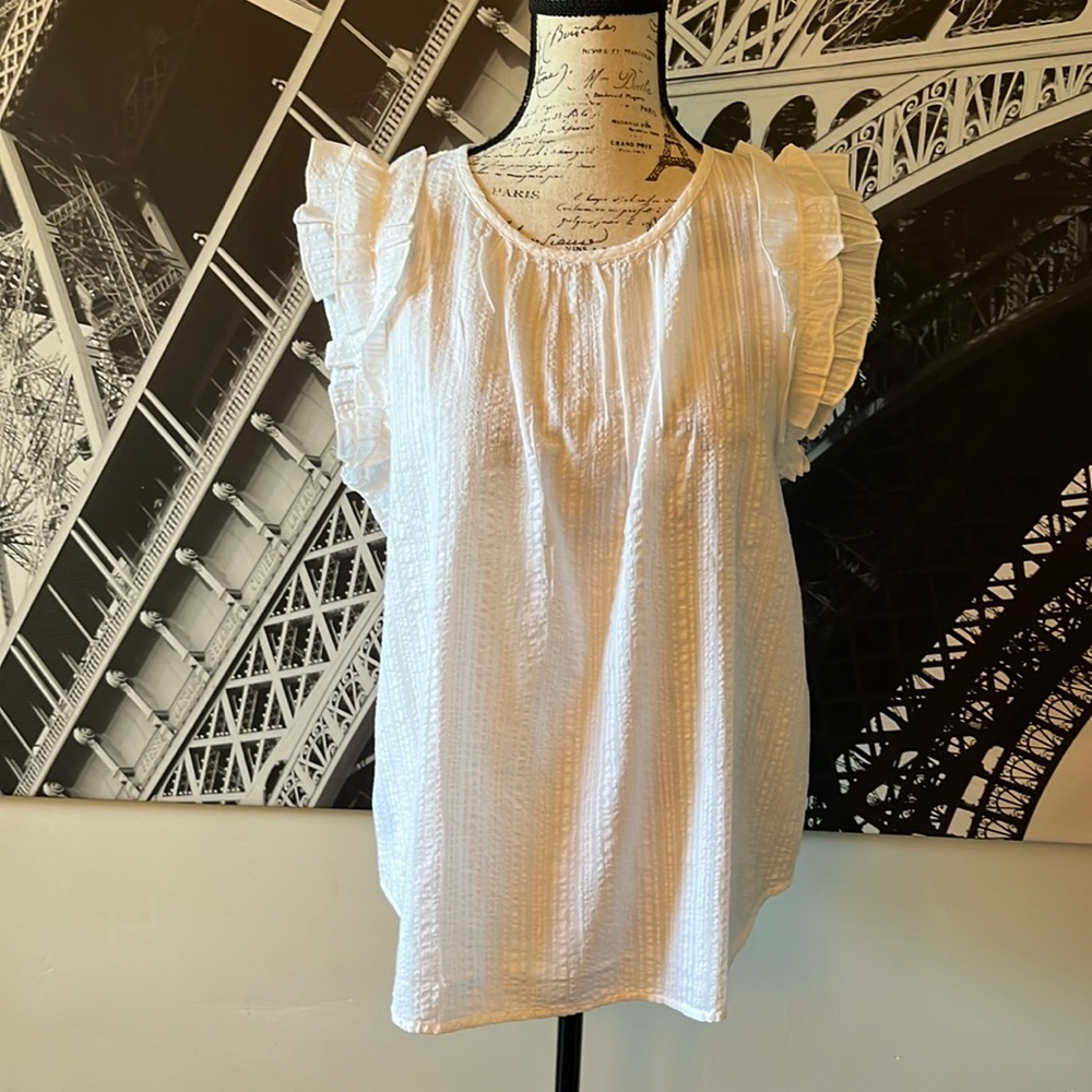 Today Only! Loft Ruffle Sleeves Top